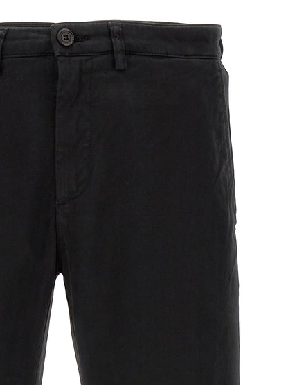 Casual Pants by Department 5 for men in stretch modal cotton black features an sartorial and long with a cut for a sartorial finish.