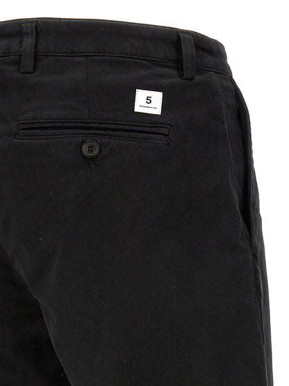 Casual Pants by Department 5 for men in stretch modal cotton black features a refined silhouette with a refined , defined by a and a refined long for a refined finish.