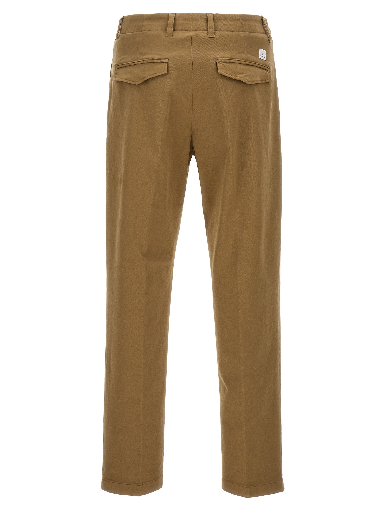 Casual Pants by Department 5 for men in cotton & rubber beige features a polished silhouette with a polished , reaching a polished long and finished with a polished .