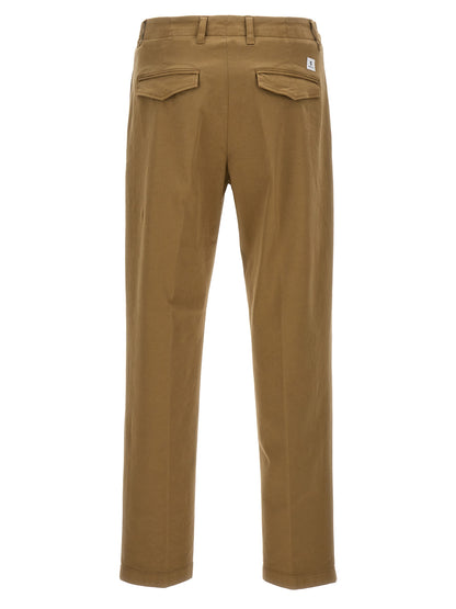 Casual Pants by Department 5 for men in cotton & rubber beige features a polished silhouette with a polished , reaching a polished long and finished with a polished .