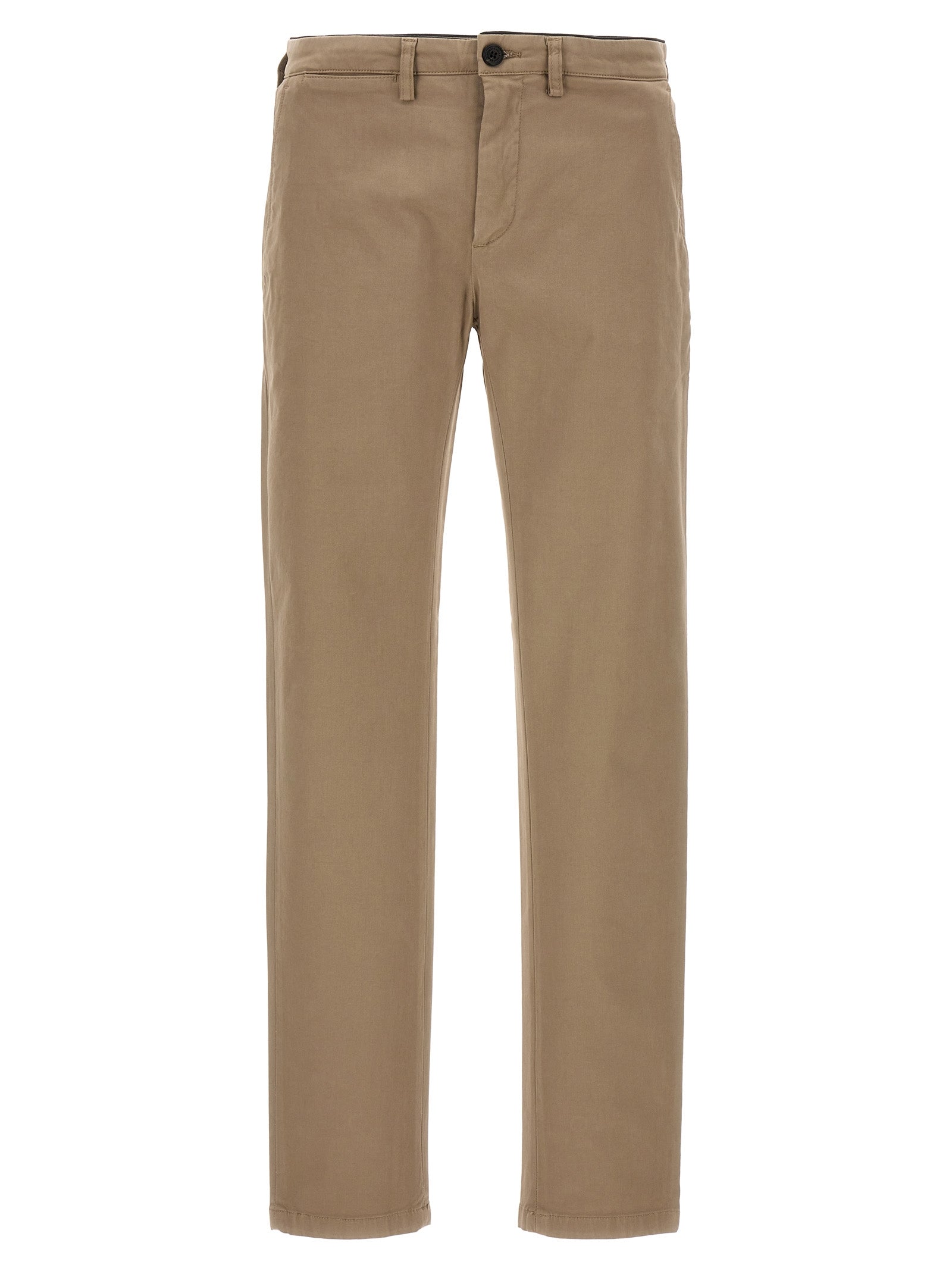 Casual Pants by Department 5 for men in stretch modal cotton beige presents a tailored silhouette, showcasing a tailored and long cut with a refined for a truly tailored aesthetic.