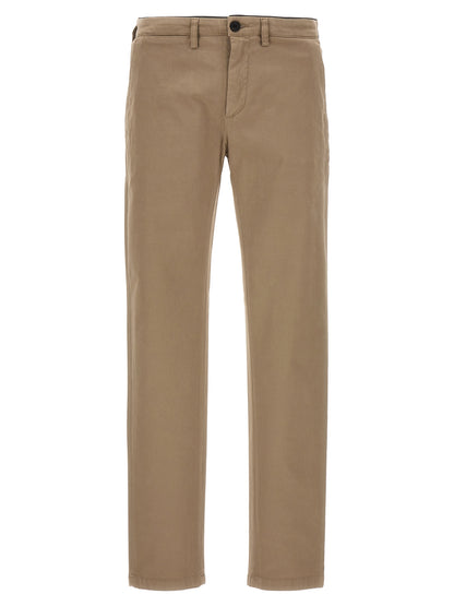Casual Pants by Department 5 for men in stretch modal cotton beige presents a tailored silhouette, showcasing a tailored and long cut with a refined for a truly tailored aesthetic.