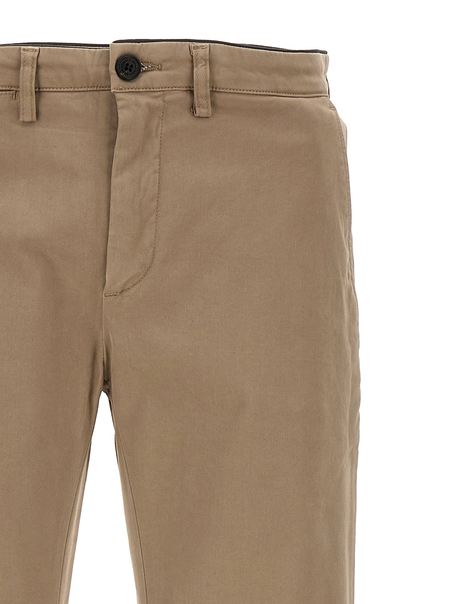 Casual Pants by Department 5 for men in stretch modal cotton beige presents a tailored silhouette, showcasing a tailored and long cut with a refined for a truly tailored aesthetic.
