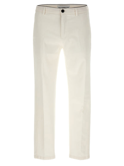 Pants by Department 5 for men in cotton & rubber white features an on trend silhouette with a and cut in an elegant long for a sophisticated look.