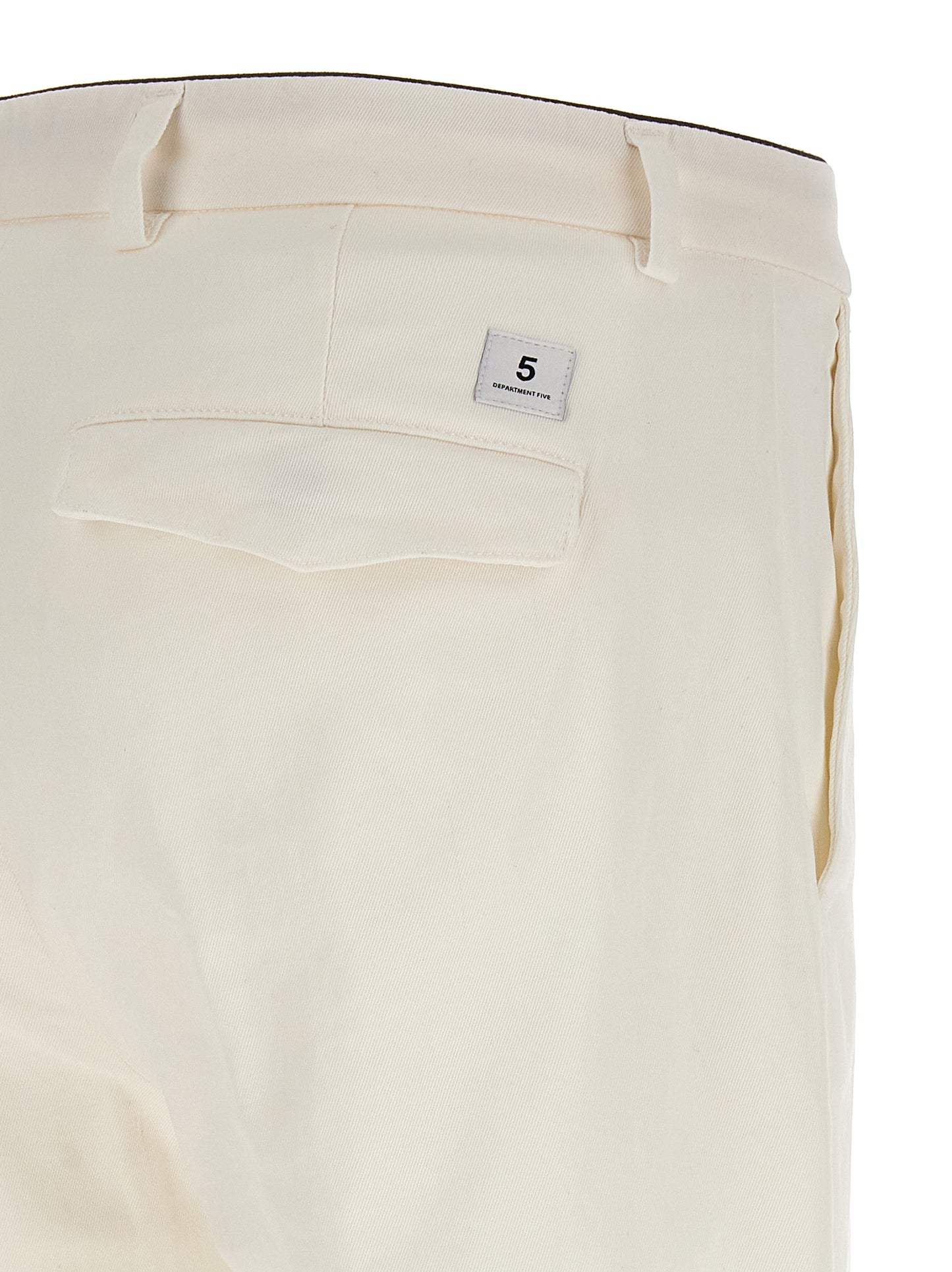 Pants by Department 5 for men in cotton & rubber white features a sleek silhouette with a sleek , a refined long, and a sophisticated finish.