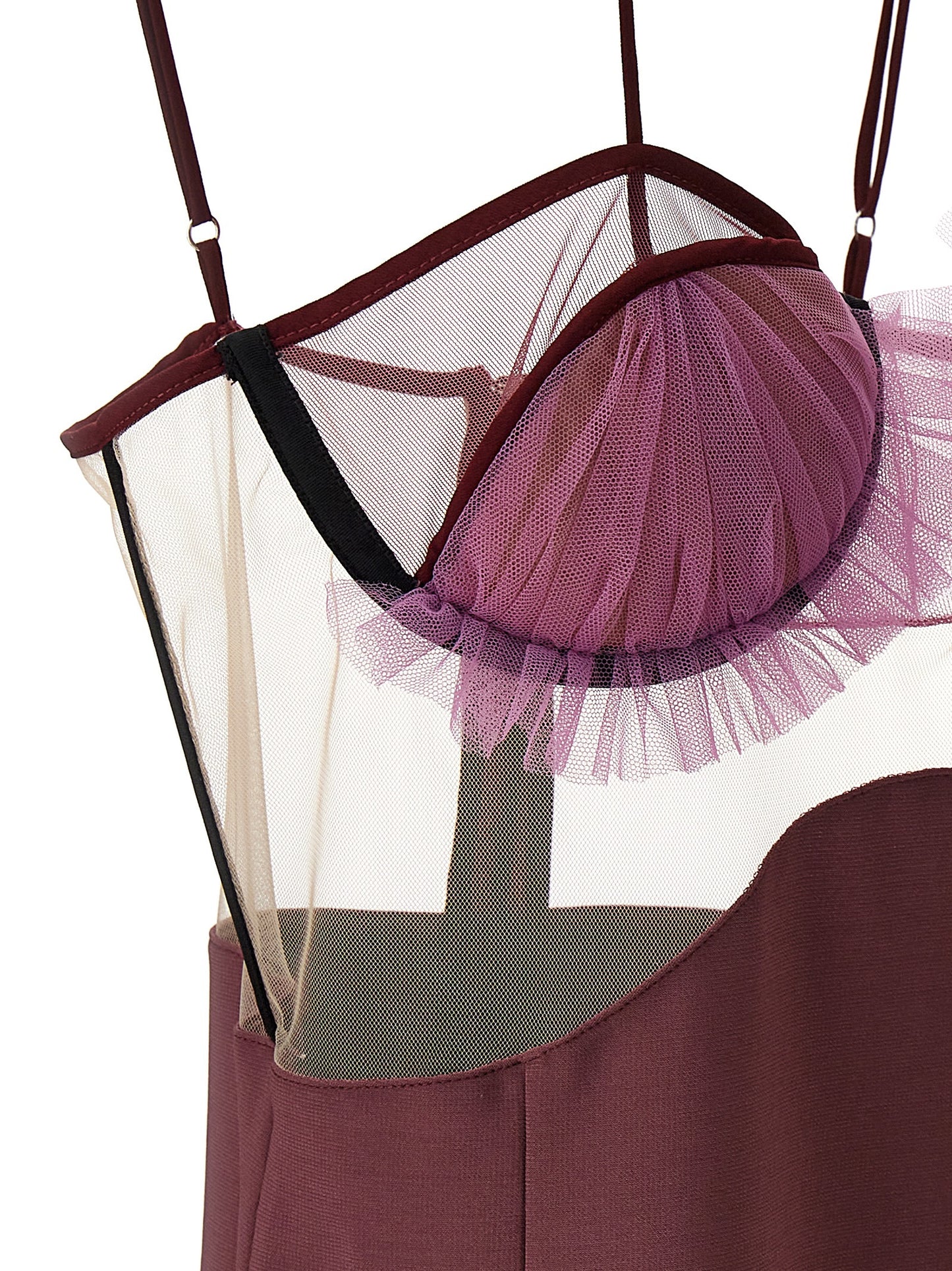 Dress by Nensi Dojaka for women in stretch polyester & viscose purple features an eye catching silhouette with a sophisticated , elegant , and a refined short mini for a eye catching aesthetic.