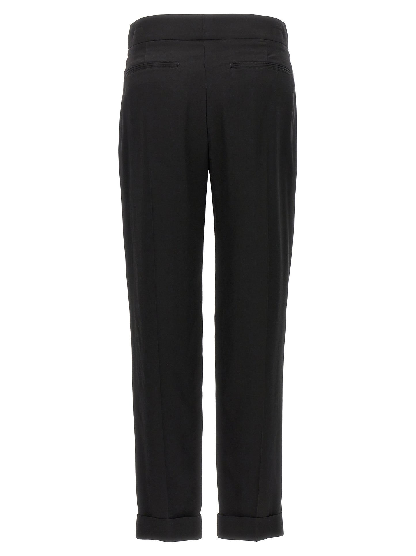 Trousers by Tom Ford for women in viscose black & gold features a tailored silhouette with a tailored , defined by its long and a sophisticated .