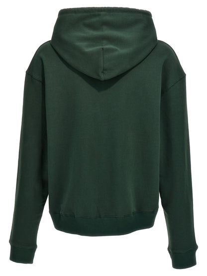 Sweatshirt Hoodie by IH NOM UH NIT for men in cotton & rubber bicolour, green & print showcases a city-ready silhouette, artfully detailed with a signature hooded neckline and for a city-ready finish.