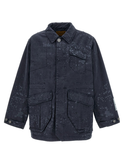 Overcoat by A-COLD-WALL* for men in cotton blue features a cosy chic silhouette, artfully detailed with a sophisticated and premium pockets for a cosy chic finish.