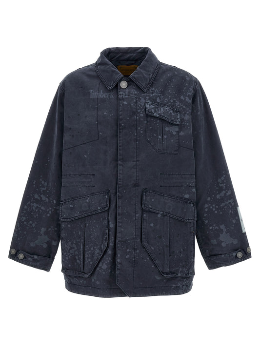 Overcoat by A-COLD-WALL* for men in cotton blue features a cosy chic silhouette, artfully detailed with a sophisticated and premium pockets for a cosy chic finish.
