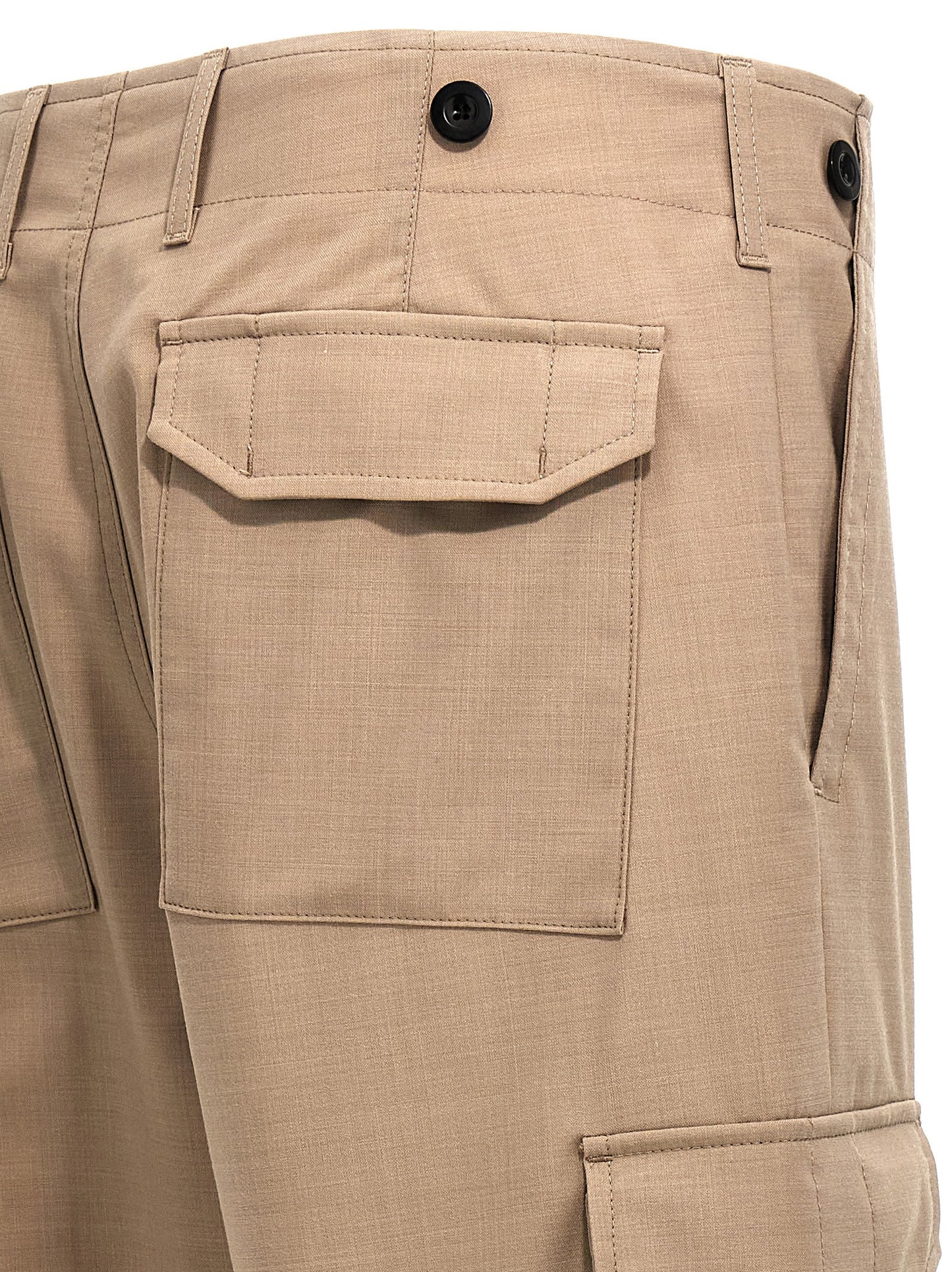Cargo Pants by Department 5 for men in polyester & virgin wool beige features an stylish with a long and , expertly finished with stylish utility detailing.