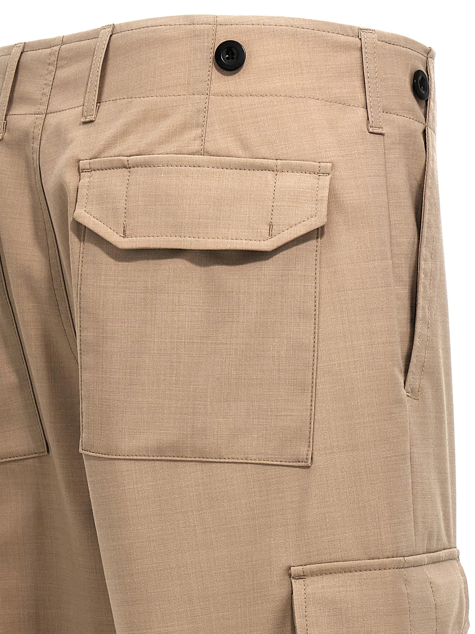 Cargo Pants by Department 5 for men in polyester & virgin wool beige features an stylish with a long and , expertly finished with stylish utility detailing.