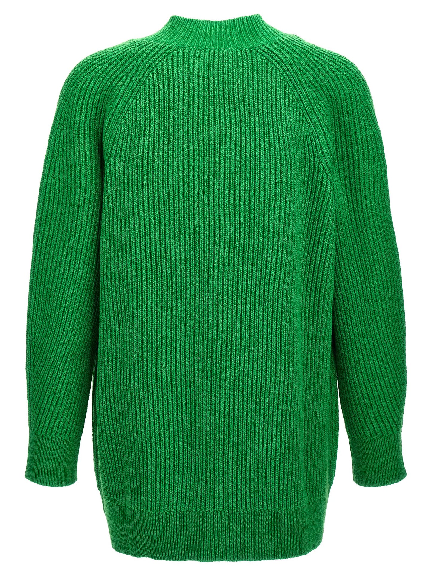 Cardigan by Jil Sander for men in wool cotton & polyamide bicolour & green features an crisp silhouette, showcasing a sophisticated v-neck neckline and detail for a truly crisp finish.