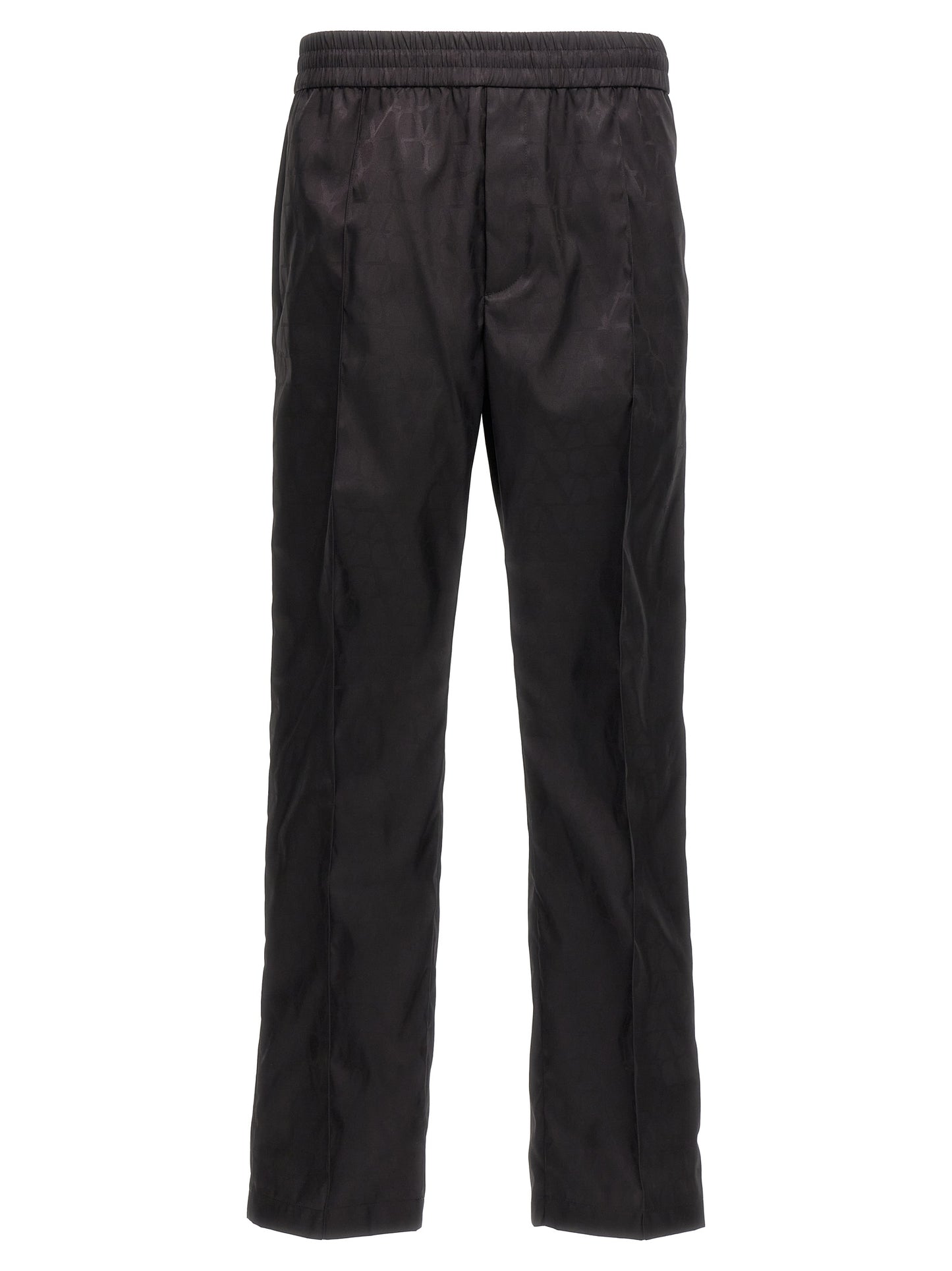 Casual Pants by Valentino Garavani for men in nylon black, patterned & toile features a polished silhouette with a polished , reaching a polished long and finished with a polished .