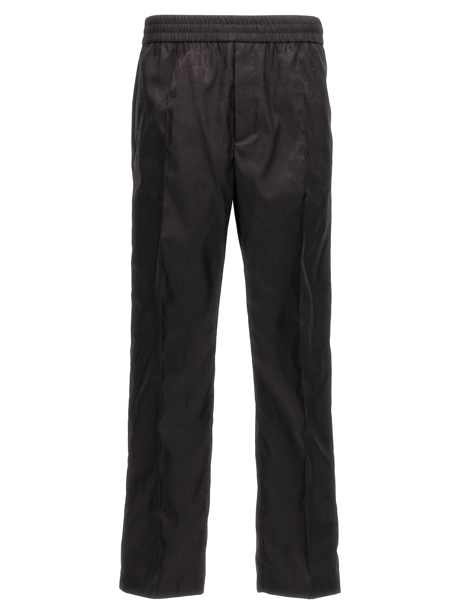 Casual Pants by Valentino Garavani for men in nylon black, patterned & toile features a polished silhouette with a polished , reaching a polished long and finished with a polished .