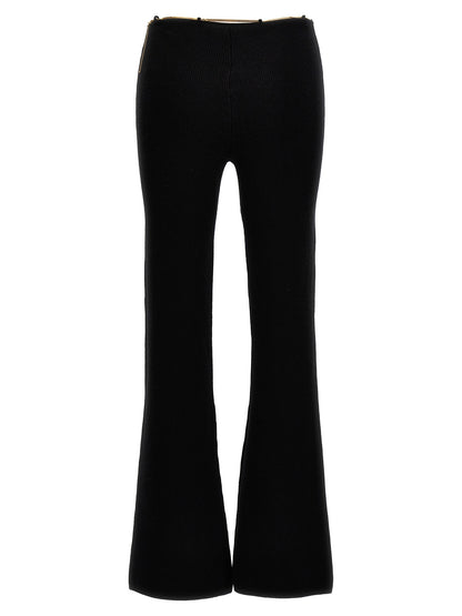 Casual Pants by Alexander Wang for women in polyamide & wool black & gold features a refined silhouette with a refined , defined by a and a refined long for a refined finish.