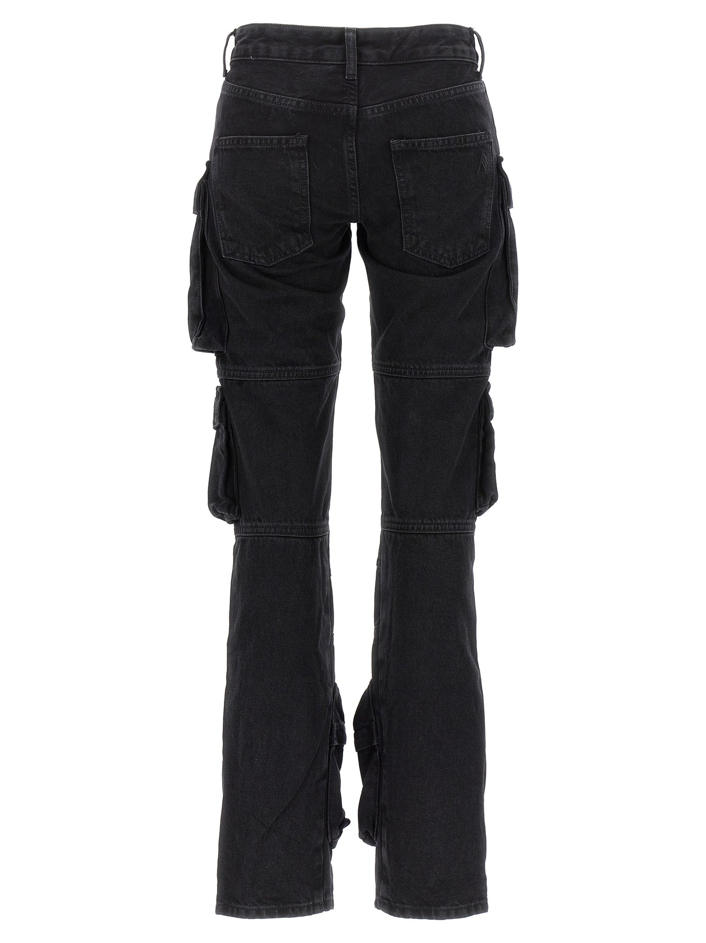 Cargo Pants by The Attico for women in denim cotton black features a architectural skinny with a architectural long and architectural low rise.