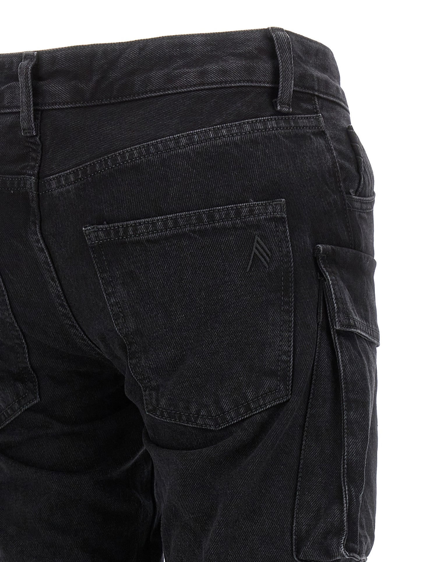 Cargo Pants by The Attico for women in denim cotton black features an stylish skinny with a long and low rise, expertly finished with stylish utility detailing.