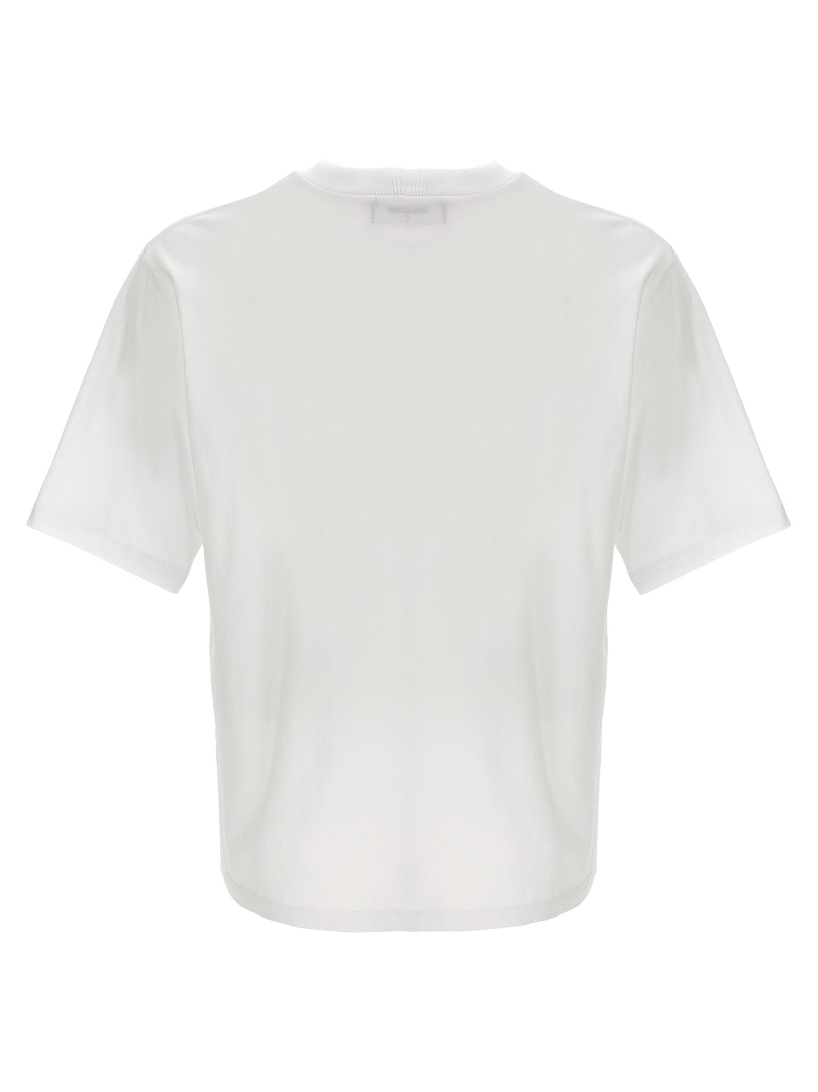 T-Shirt by Dsquared² for men in cotton bicolour, black, white & print features a plush silhouette, showcasing a sophisticated crew neckline and for a truly plush finish.