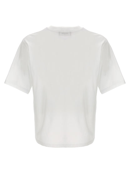 T-Shirt by Dsquared² for men in cotton bicolour, black, white & print features a plush silhouette, showcasing a sophisticated crew neckline and for a truly plush finish.