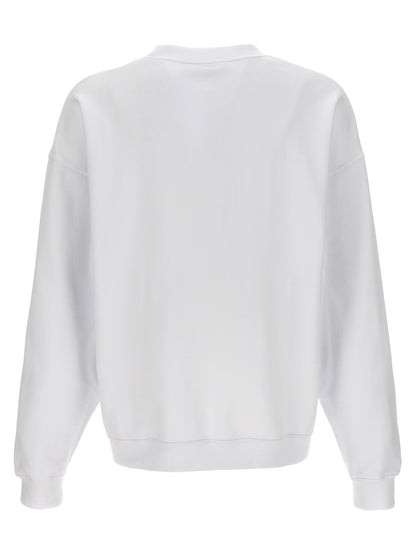 Sweatshirt by Dsquared² for men in cotton white & print features a unrivaled silhouette with a refined crew neckline and unrivaled detailing for a sophisticated look.