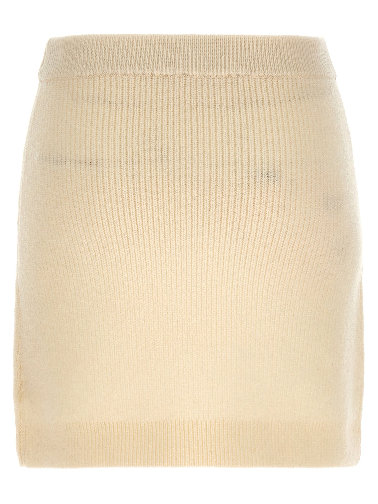 Skirt by Michael Kors for women in cashmere wool & nylon white features a captivating silhouette, showcasing the captivating Women's Cashmere Wool & Nylon Long Skirt design with a sophisticated long for a captivating look.
