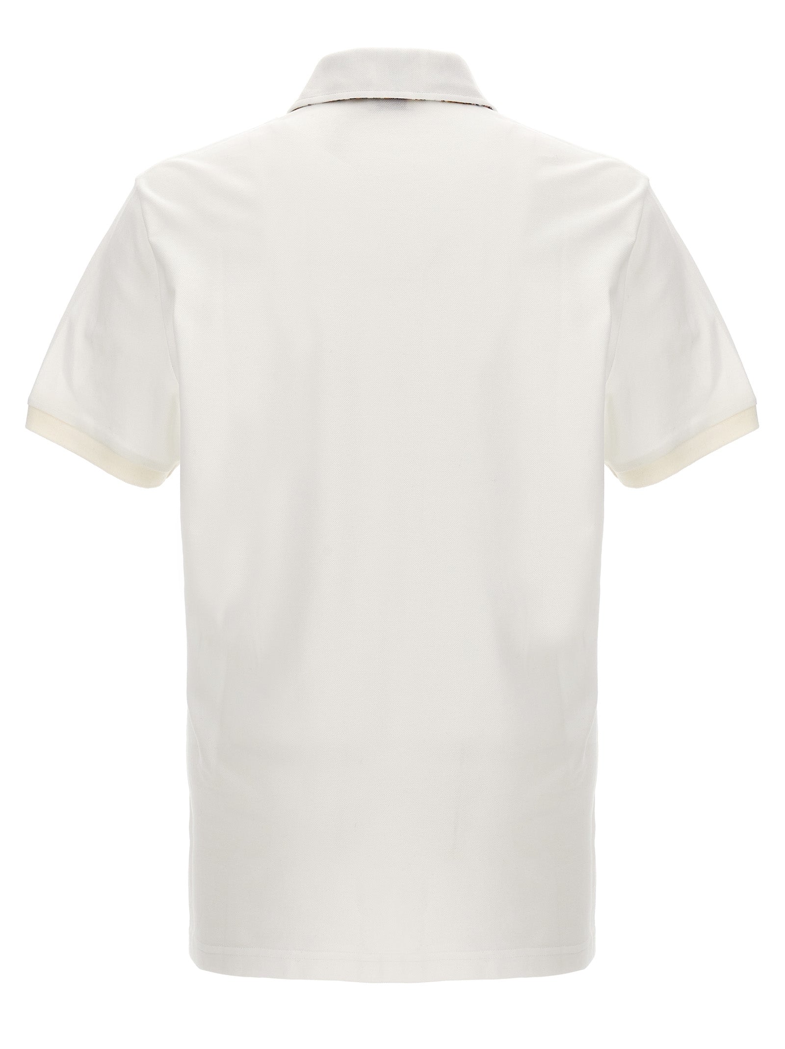 Polo Shirt by Etro for men in cotton white presents a crisp silhouette, artfully detailed with a crisp and crisp .