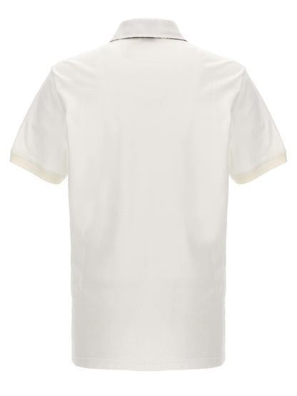 Polo Shirt by Etro for men in cotton white presents a crisp silhouette, artfully detailed with a crisp and crisp .