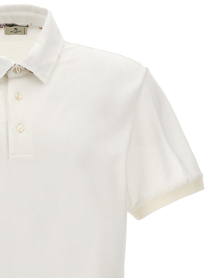 Polo Shirt by Etro for men in cotton white features a eye catching silhouette, showcasing a refined and for a eye catching finish.