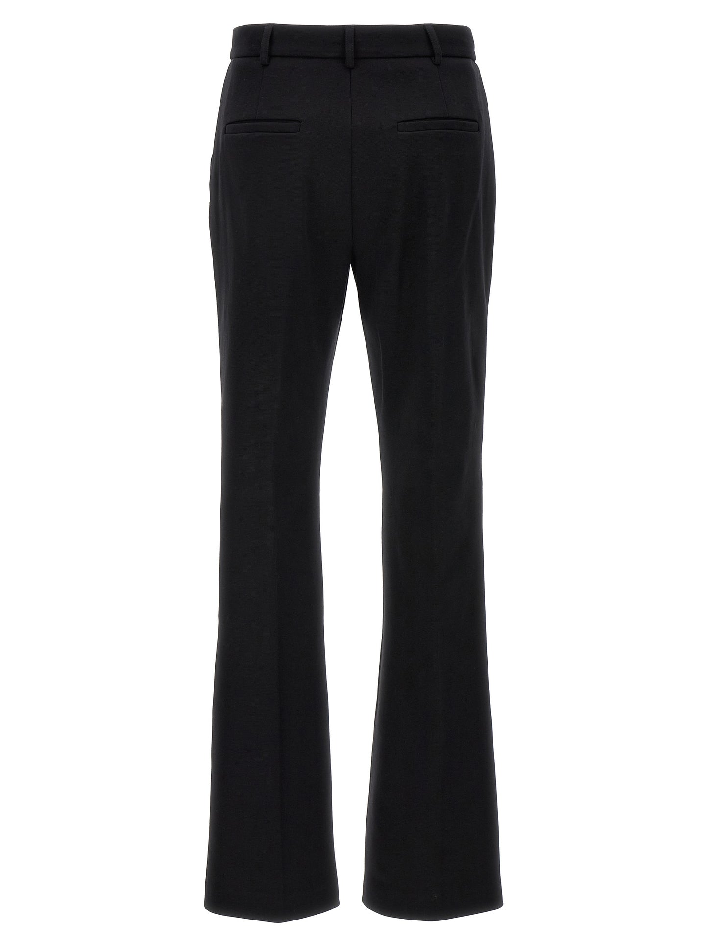 Casual Pants by Sportmax for women in cotton black features a refined silhouette with a refined , defined by a and a refined long for a refined finish.