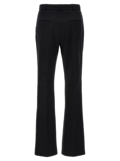Casual Pants by Sportmax for women in cotton black features a refined silhouette with a refined , defined by a and a refined long for a refined finish.