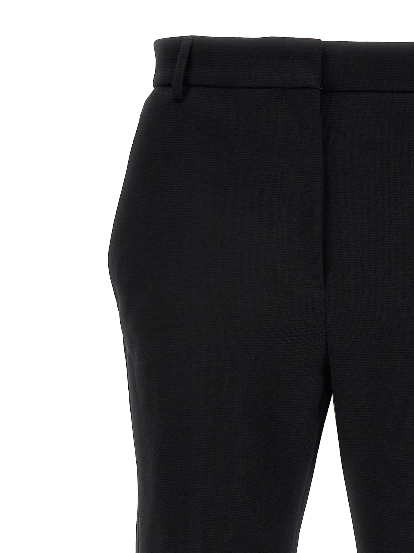 Casual Pants by Sportmax for women in cotton black presents a refined pantology silhouette, artfully defined by a refined pantology , long, and a sophisticated .