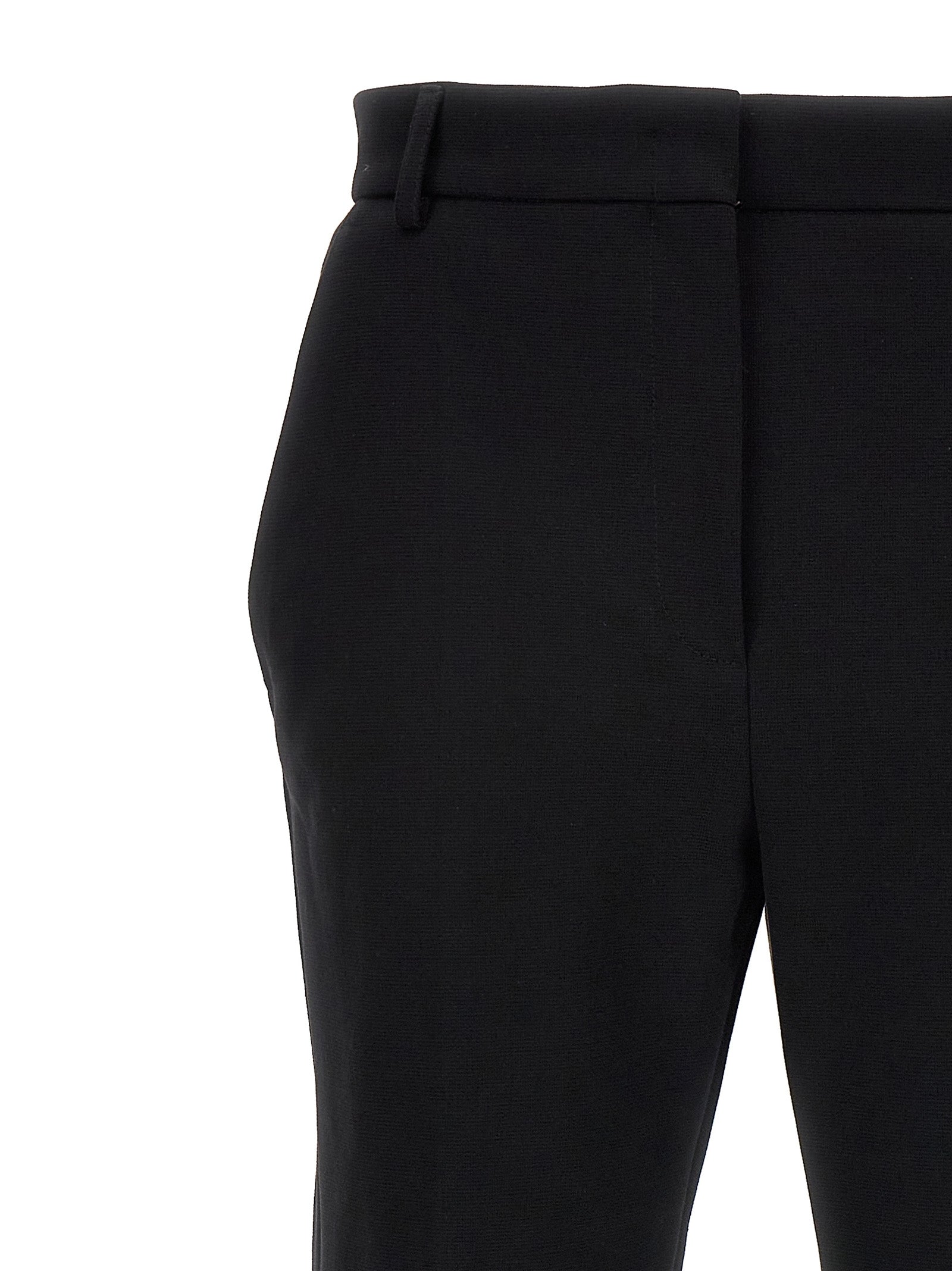 Casual Pants by Sportmax for women in cotton black presents a refined pantology silhouette, artfully defined by a refined pantology , long, and a sophisticated .