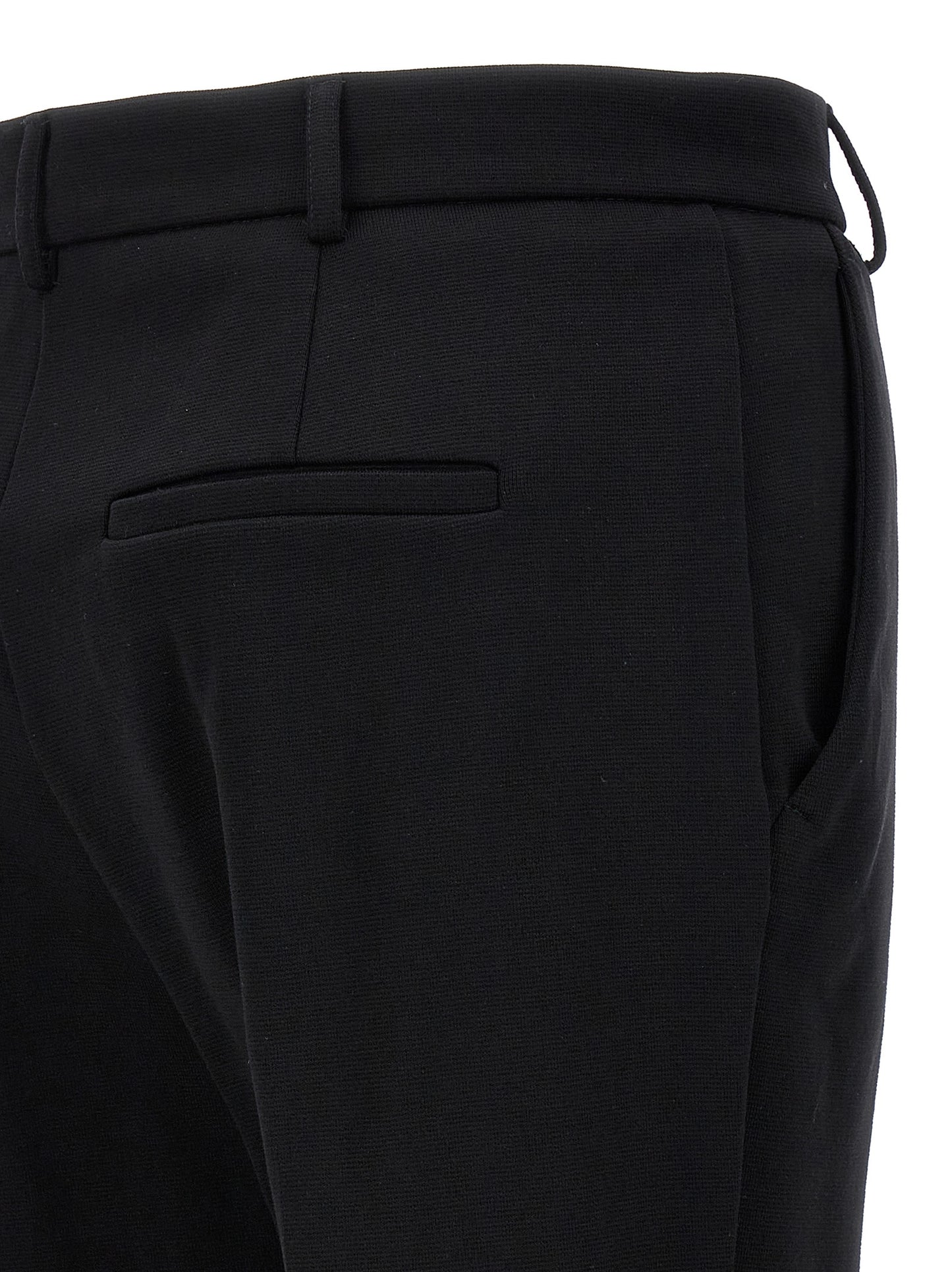 Casual Pants by Sportmax for women in cotton black features an sophisticated and with a precise long, creating a sophisticated and sophisticated silhouette.