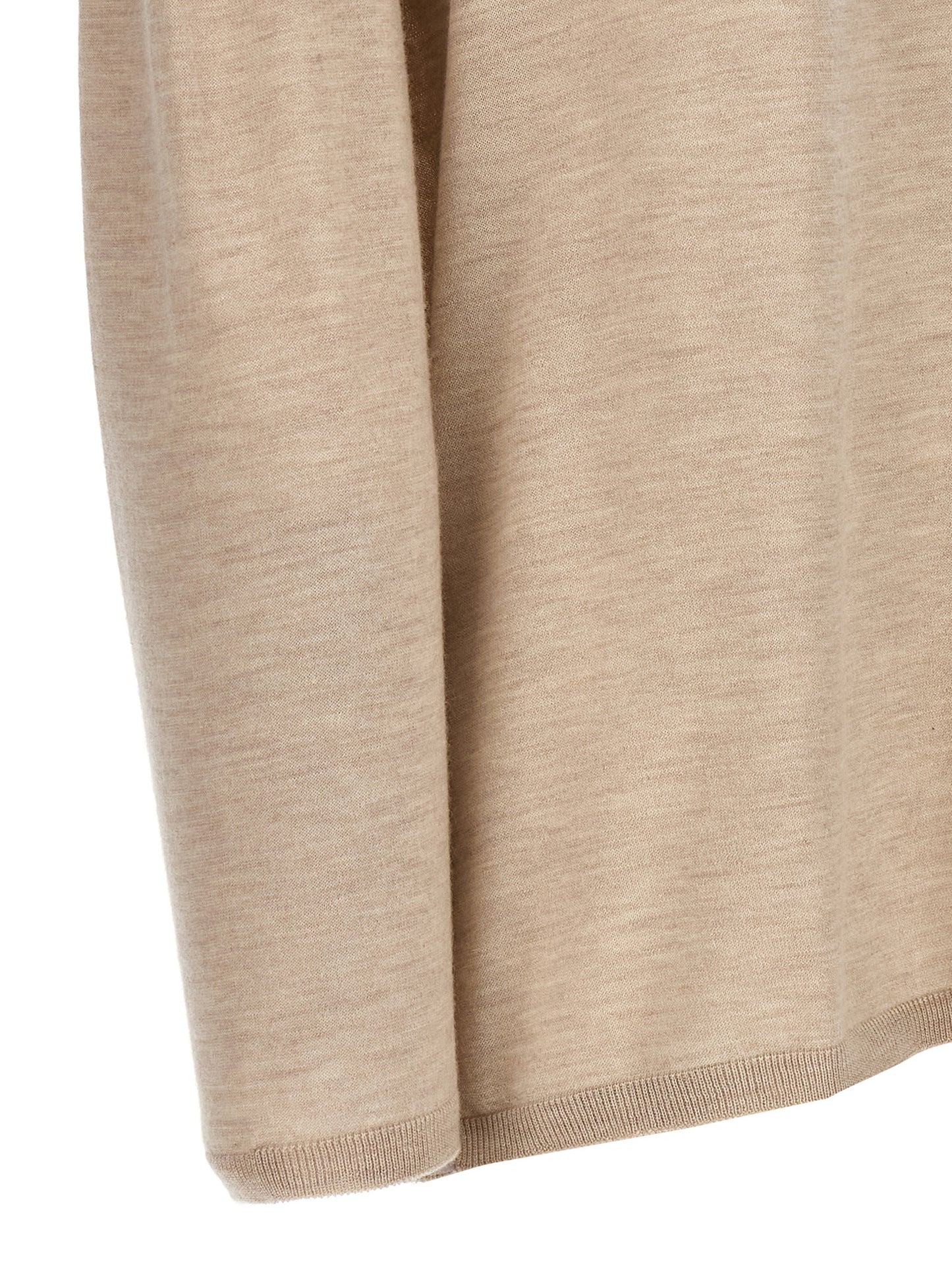 Cardigan by Max Mara for women in cashmere beige features a nuanced silhouette with a refined and nuanced detailing for a sophisticated look.