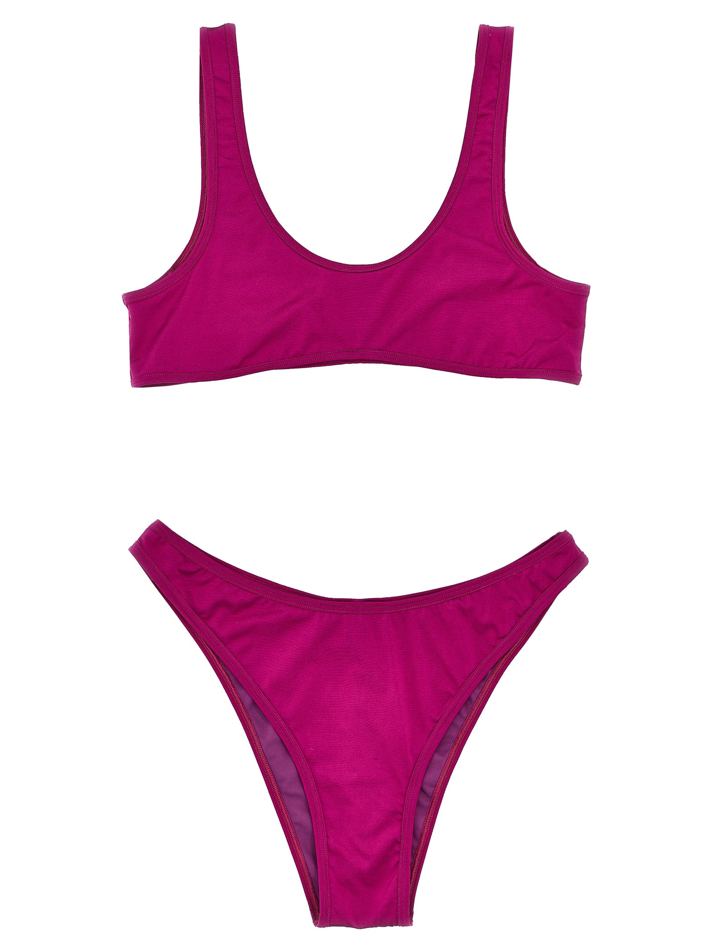Bikini by REINA OLGA for women in stretch polyamide purple features an dramatic silhouette, artfully capturing the essence of the dramatic Women's Stretch Polyamide Bikini design with a sophisticated dramatic cut.