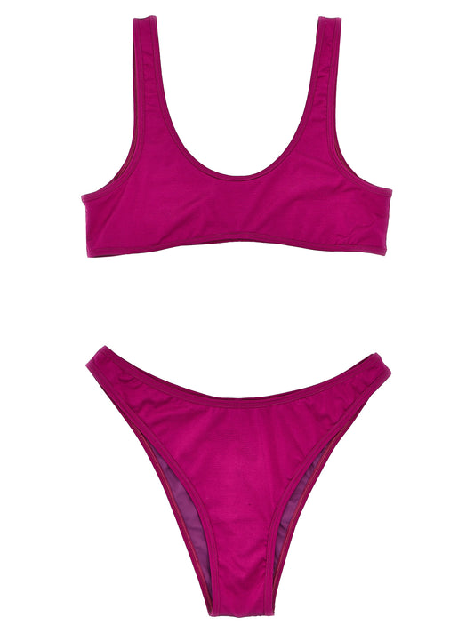 Bikini by REINA OLGA for women in stretch polyamide purple features an dramatic silhouette, artfully capturing the essence of the dramatic Women's Stretch Polyamide Bikini design with a sophisticated dramatic cut.