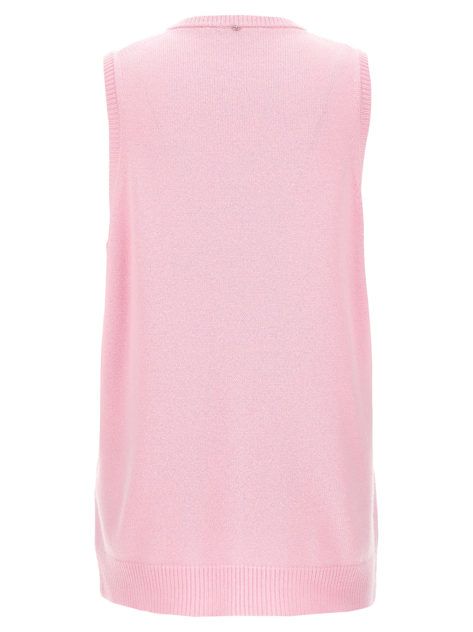 Vest by Sportmax for women in cashmere multicolor & pink features a enviable silhouette, elegantly detailed with a enviable v-neck neckline and functional for a enviable finish.