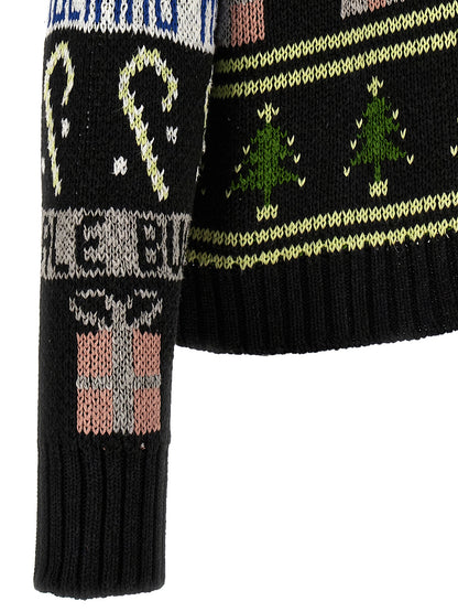 Cardigan by Magliano for men in cotton & acetate black features an crisp silhouette, showcasing a sophisticated and detail for a truly crisp finish.