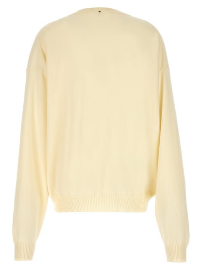 Cardigan by Sportmax for women in cashmere bicolour & yellow features a nuanced silhouette with a refined v-neck neckline and nuanced detailing for a sophisticated look.