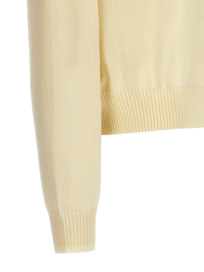 Cardigan by Sportmax for women in cashmere bicolour & yellow features an impeccable silhouette, showcasing a sophisticated and detail for a truly impeccable finish.
