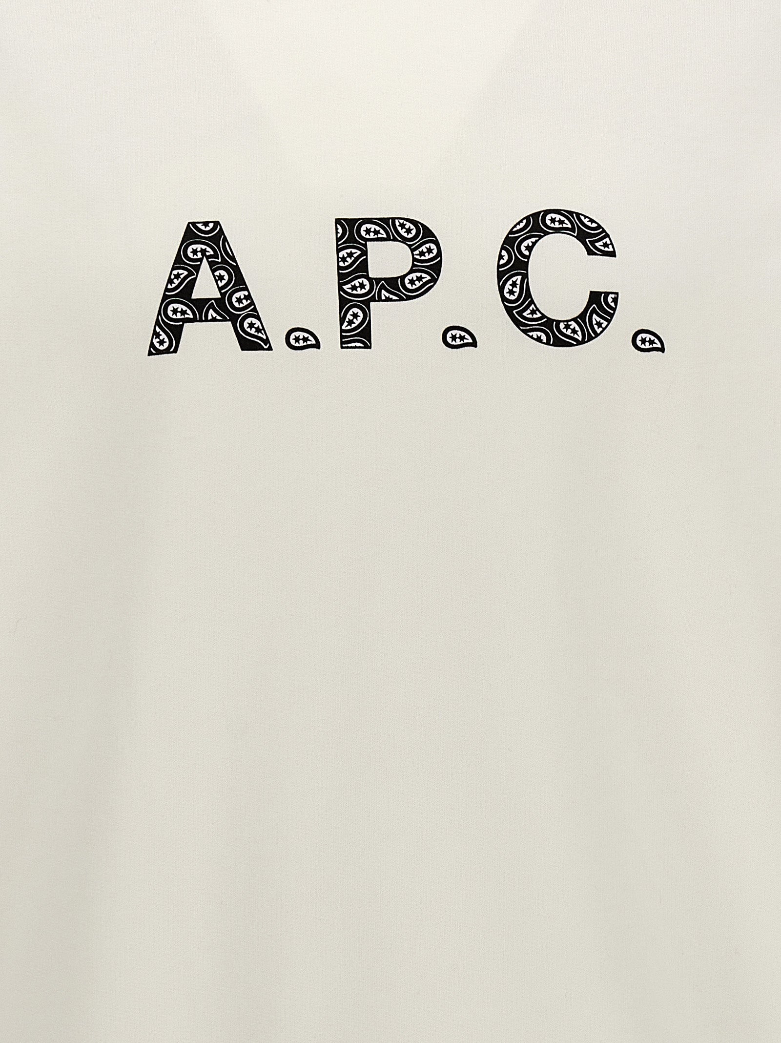 Sweatshirt by A.P.C. for men in organic cotton bicolour, black, white & print features an exquisite silhouette, showcasing and details for a exquisite look.