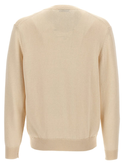 Cardigan by Etro for men in cotton beige features a nuanced silhouette with a refined crew neckline and nuanced detailing for a sophisticated look.