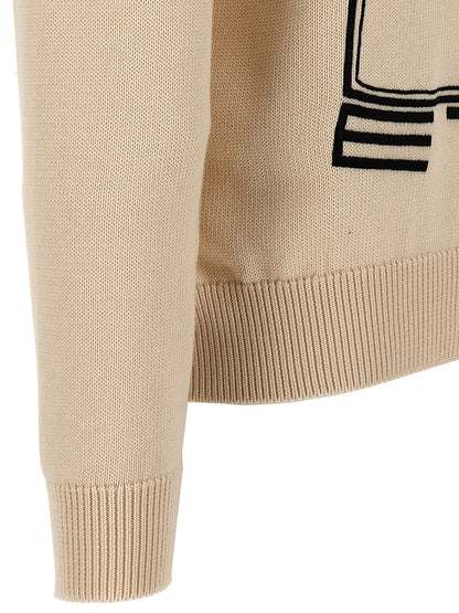 Cardigan by Etro for men in cotton beige showcases a captivating silhouette, artfully detailed with a captivating and crew neckline for a truly sophisticated captivating look.