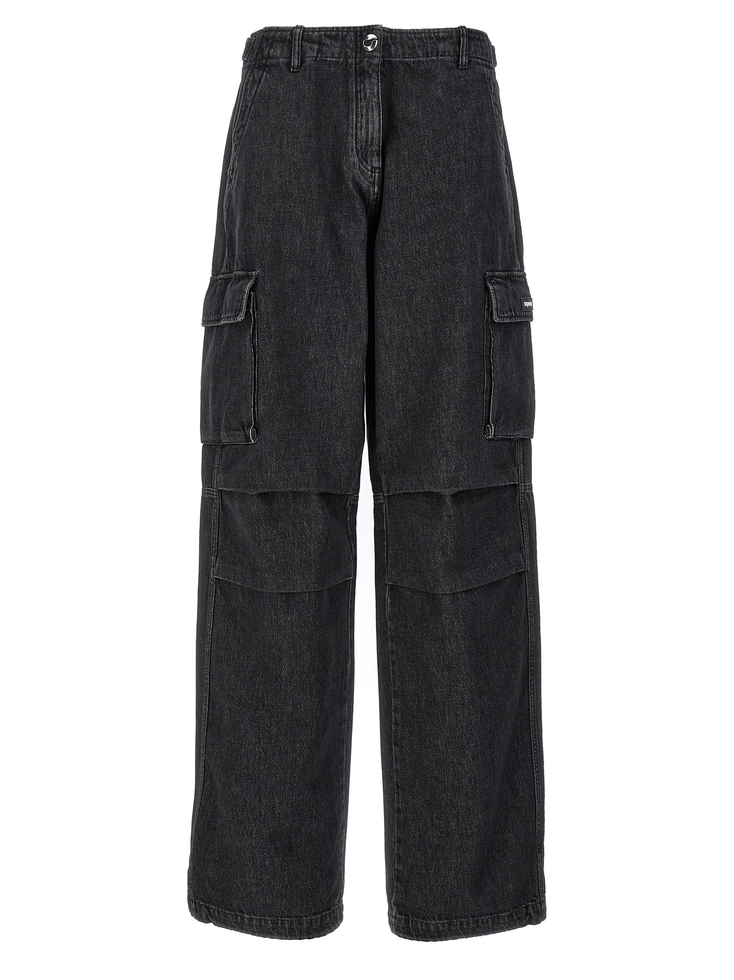 Cargo Pants by Coperni for women in denim cotton black features an smart casual wide and long, expertly tailored with a and smart casual utilitarian details for a sophisticated look.