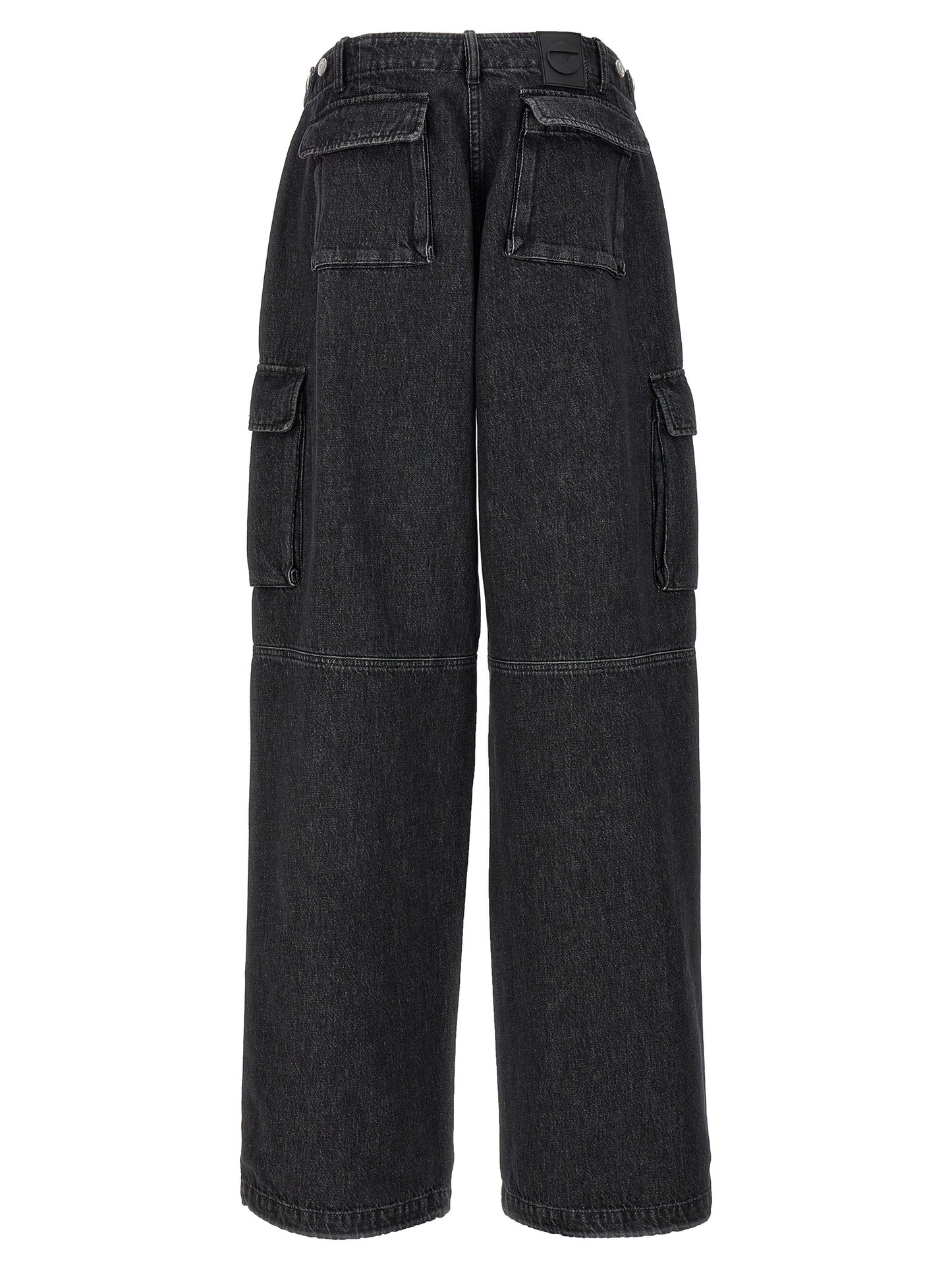Cargo Pants by Coperni for women in denim cotton black features an tailored wide with a and long, creating a tailored utilitarian silhouette.