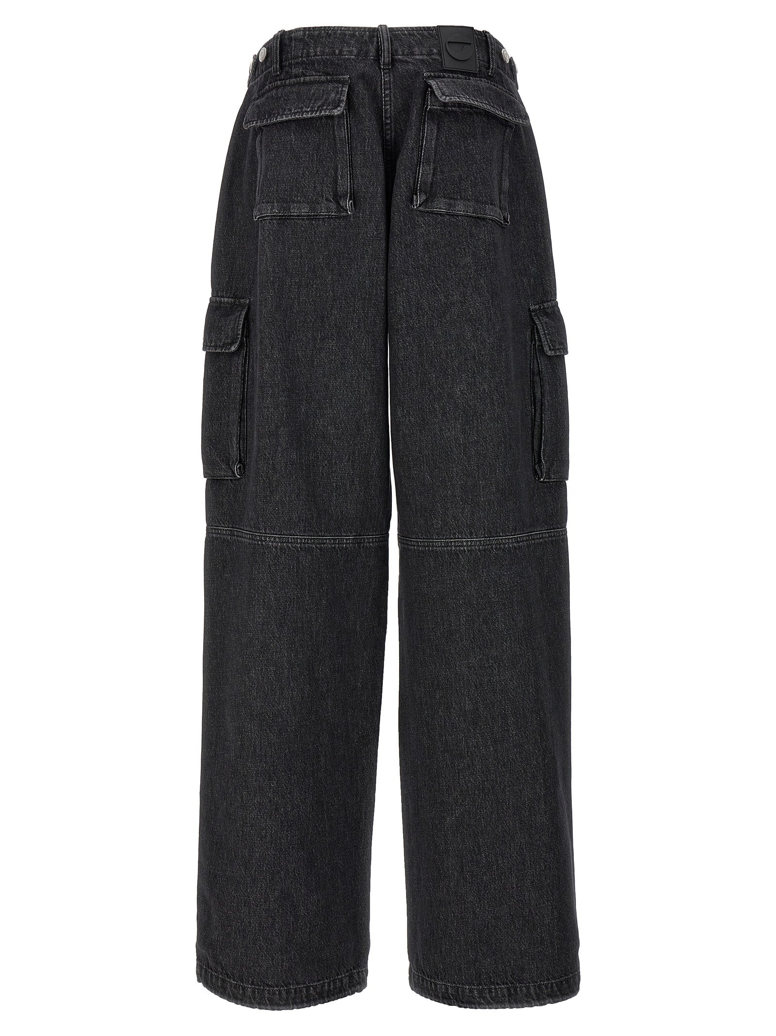 Cargo Pants by Coperni for women in denim cotton black features an tailored wide with a and long, creating a tailored utilitarian silhouette.