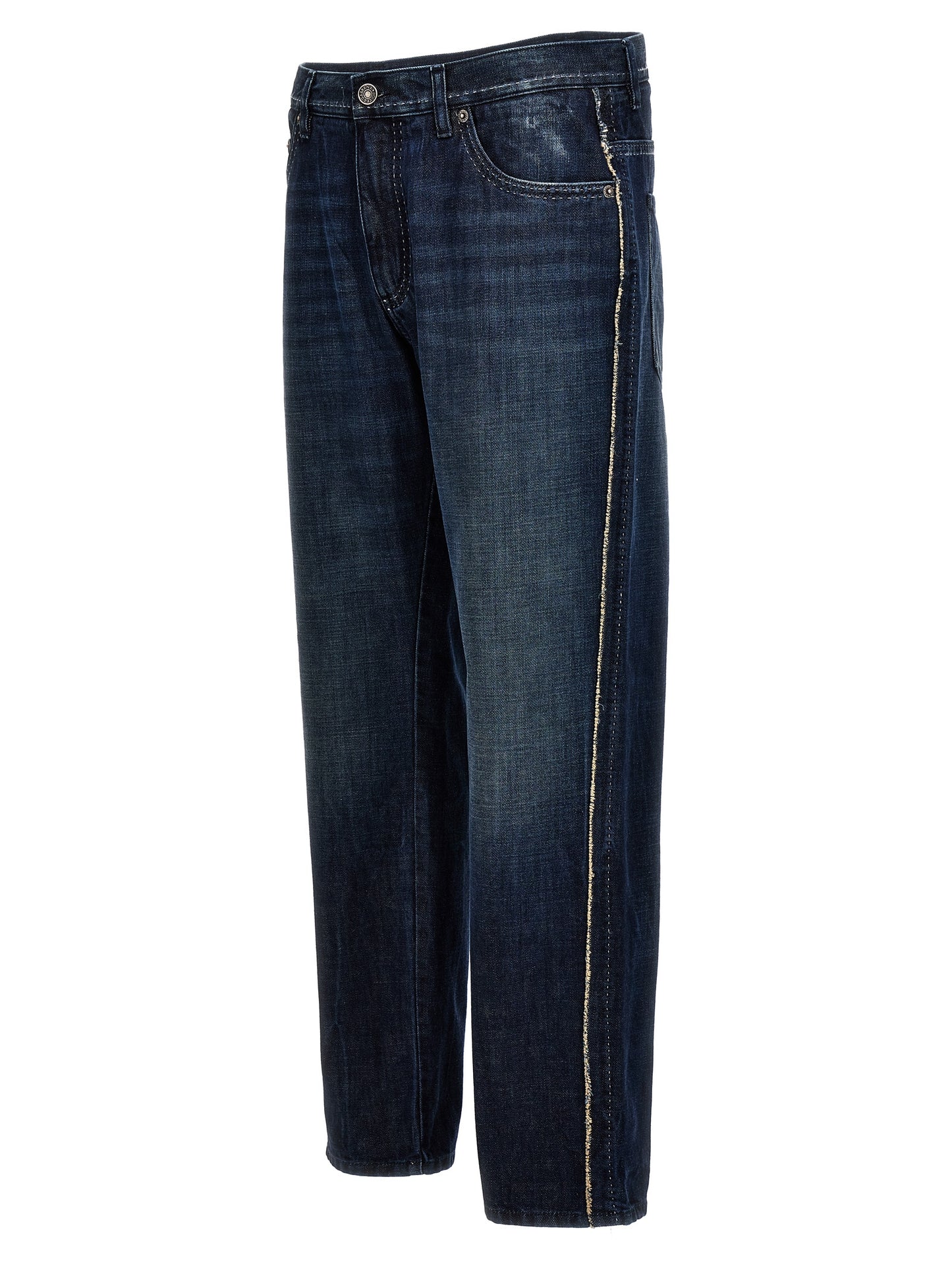 Jeans by Dolce & Gabbana for men in denim cotton blue features a refined silhouette with a refined skinny-leg & skinny, defined by a and a refined long for a refined finish.