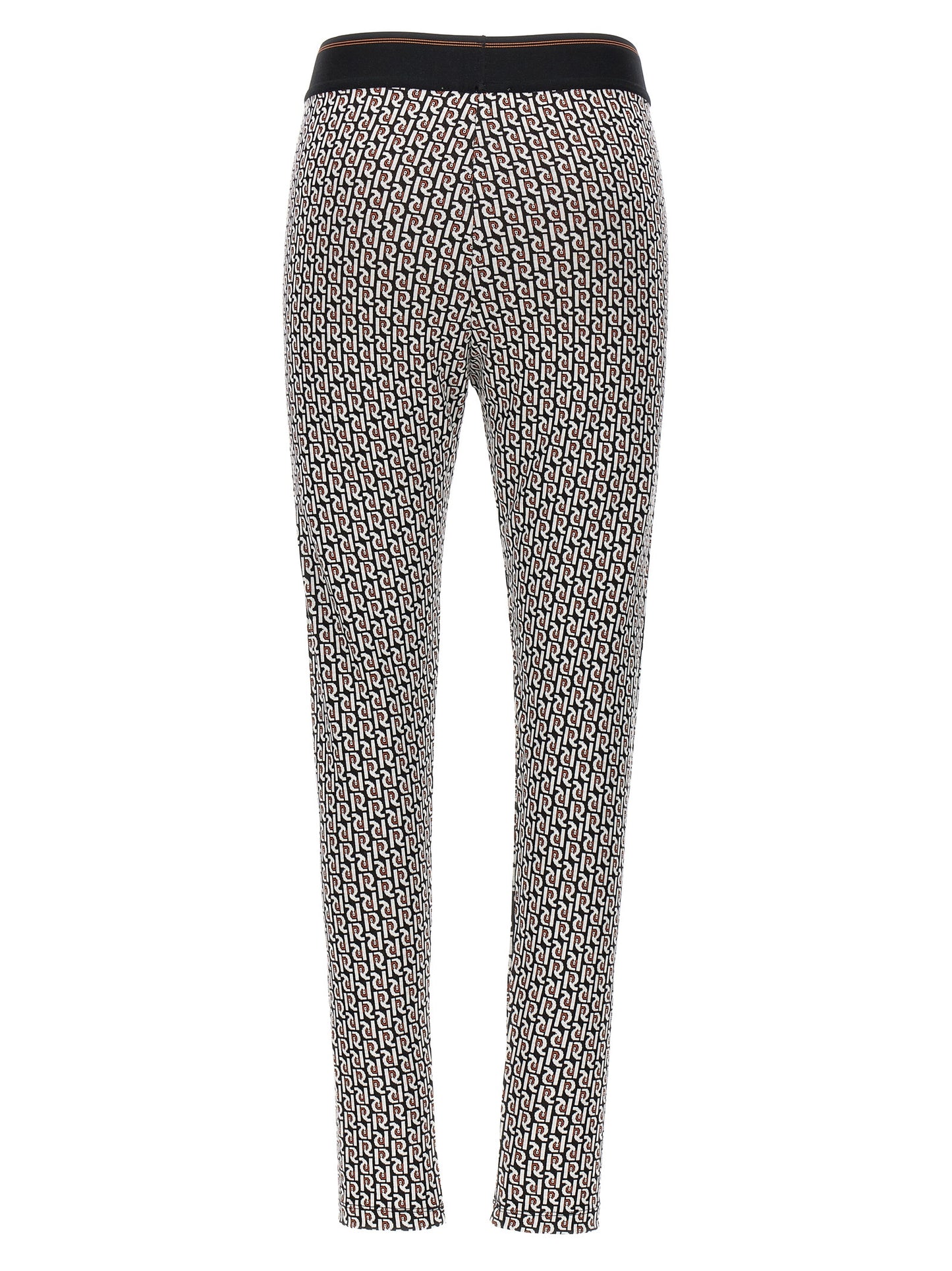 Activewear Leggings by Paco Rabanne for women in stretch viscose multicolor, patterned & monogram features a contemporary silhouette, showcasing advanced with a contemporary leggings, long, and .