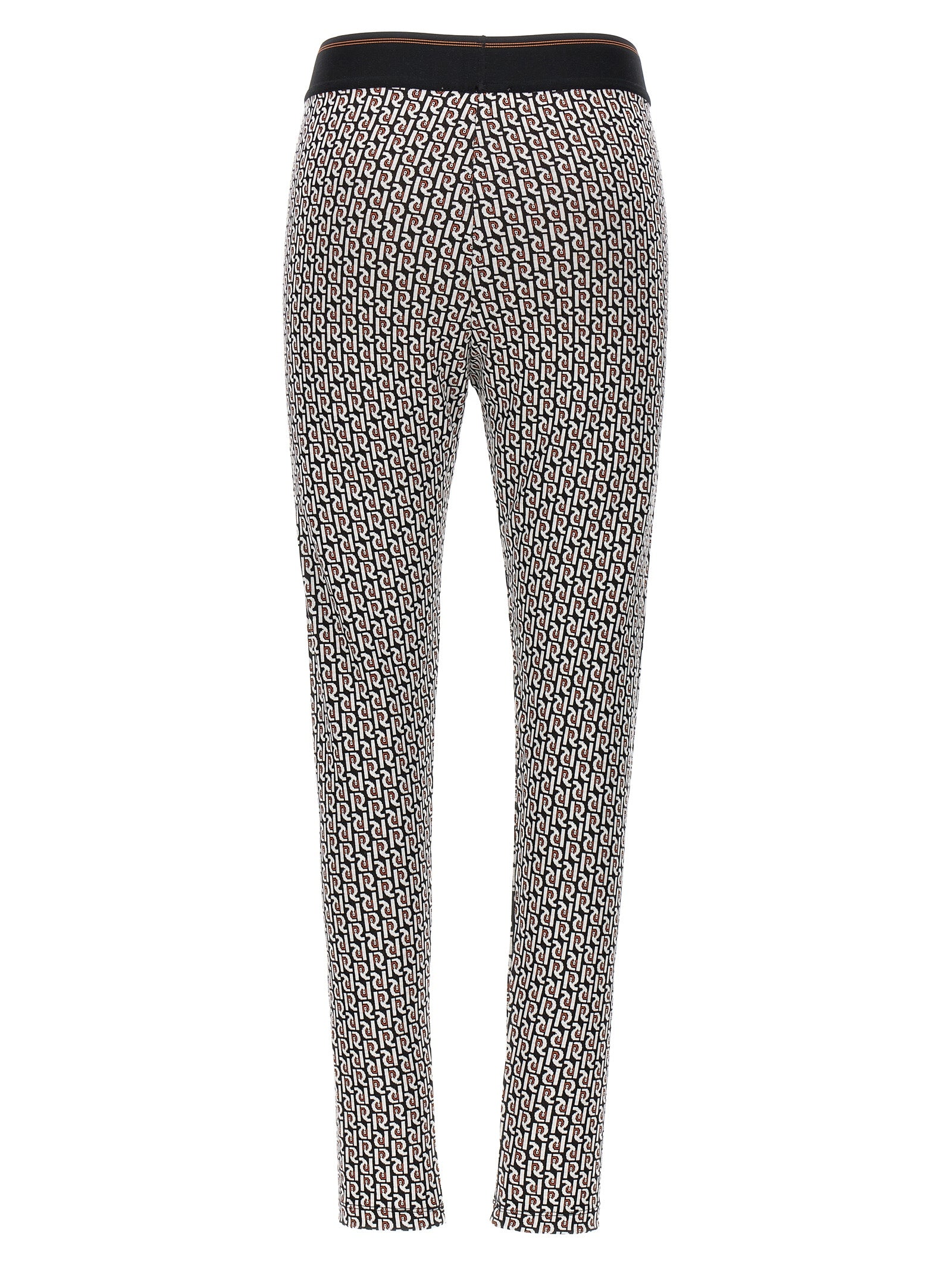 Activewear Leggings by Paco Rabanne for women in stretch viscose multicolor, patterned & monogram features a contemporary silhouette, showcasing advanced with a contemporary leggings, long, and .